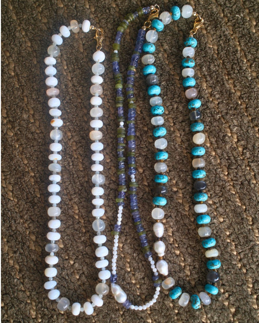 Milky White Opal Necklace