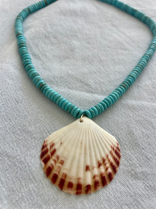 Turquoise Shell Necklace 1