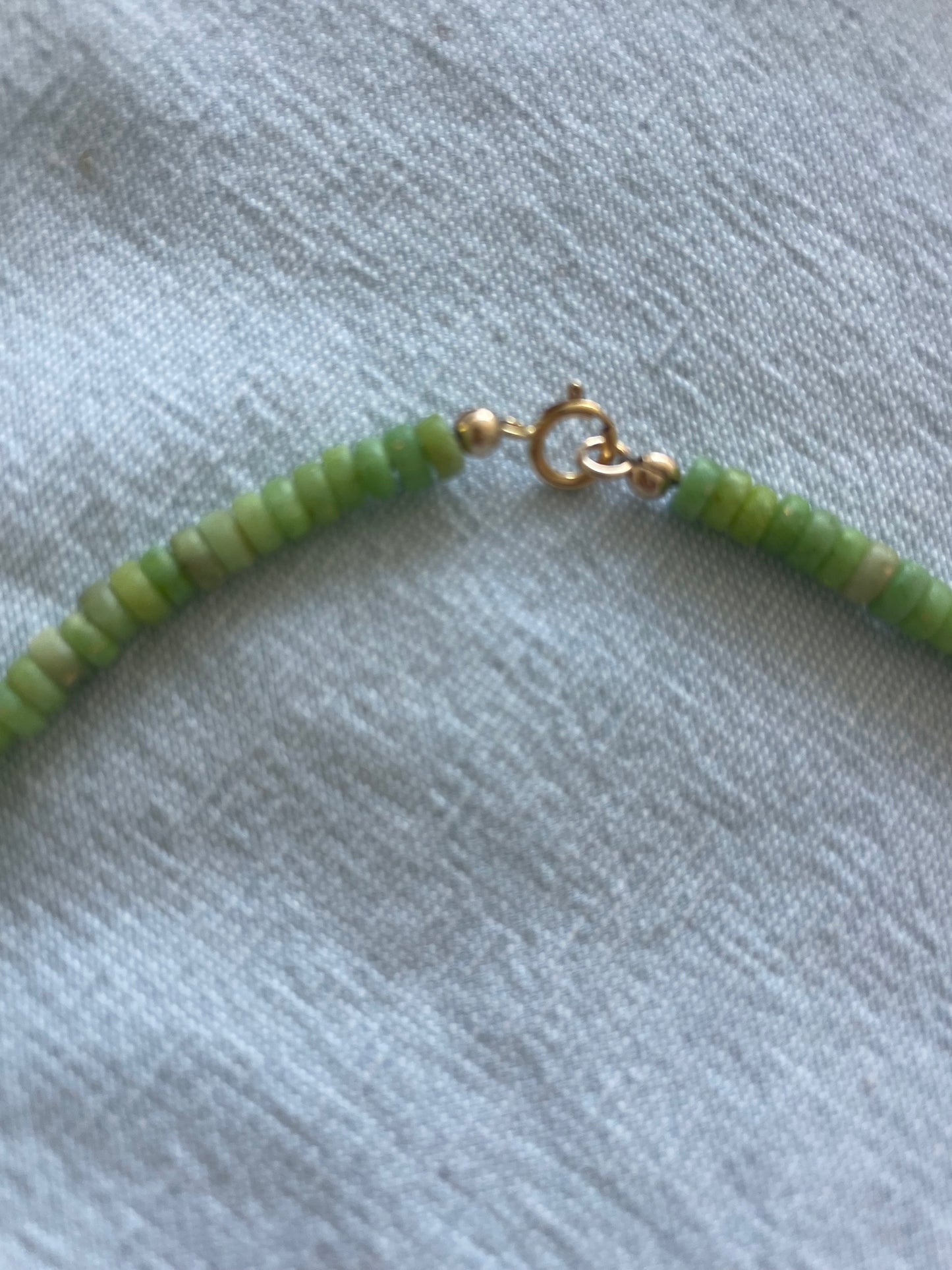 Lush - Lime Green Pyrite Shell Necklace