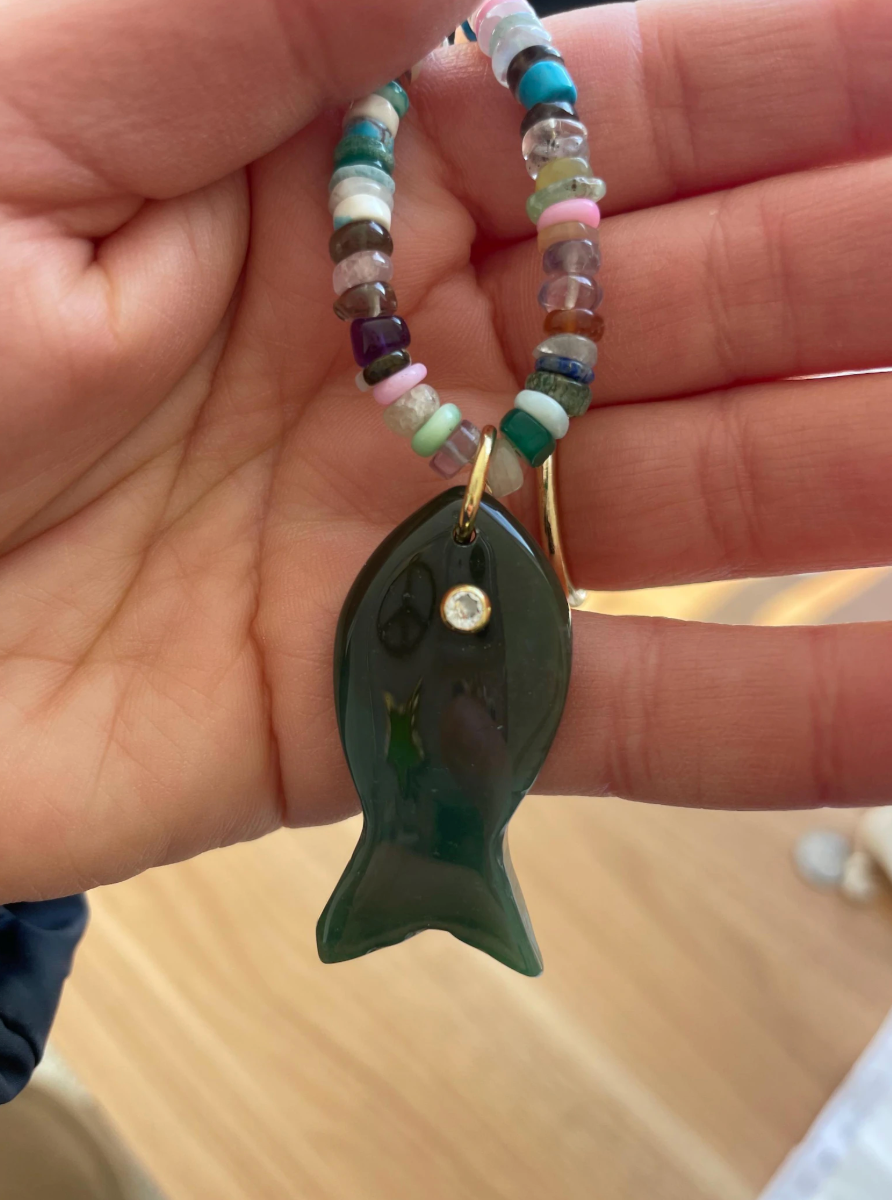 Fish Necklace: Mixed Amethyst