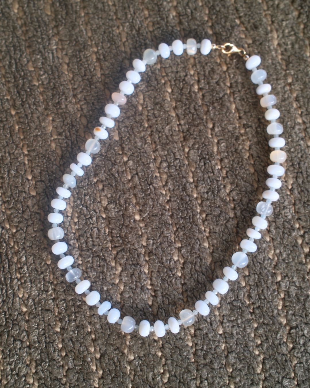 Milky White Opal Necklace
