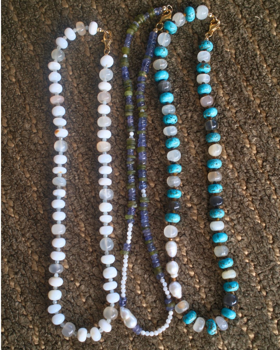 Milky White Opal Necklace