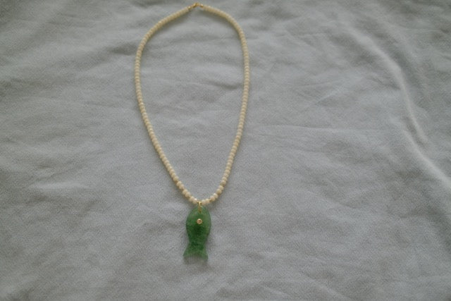 Fish Necklace: Fossil Coral