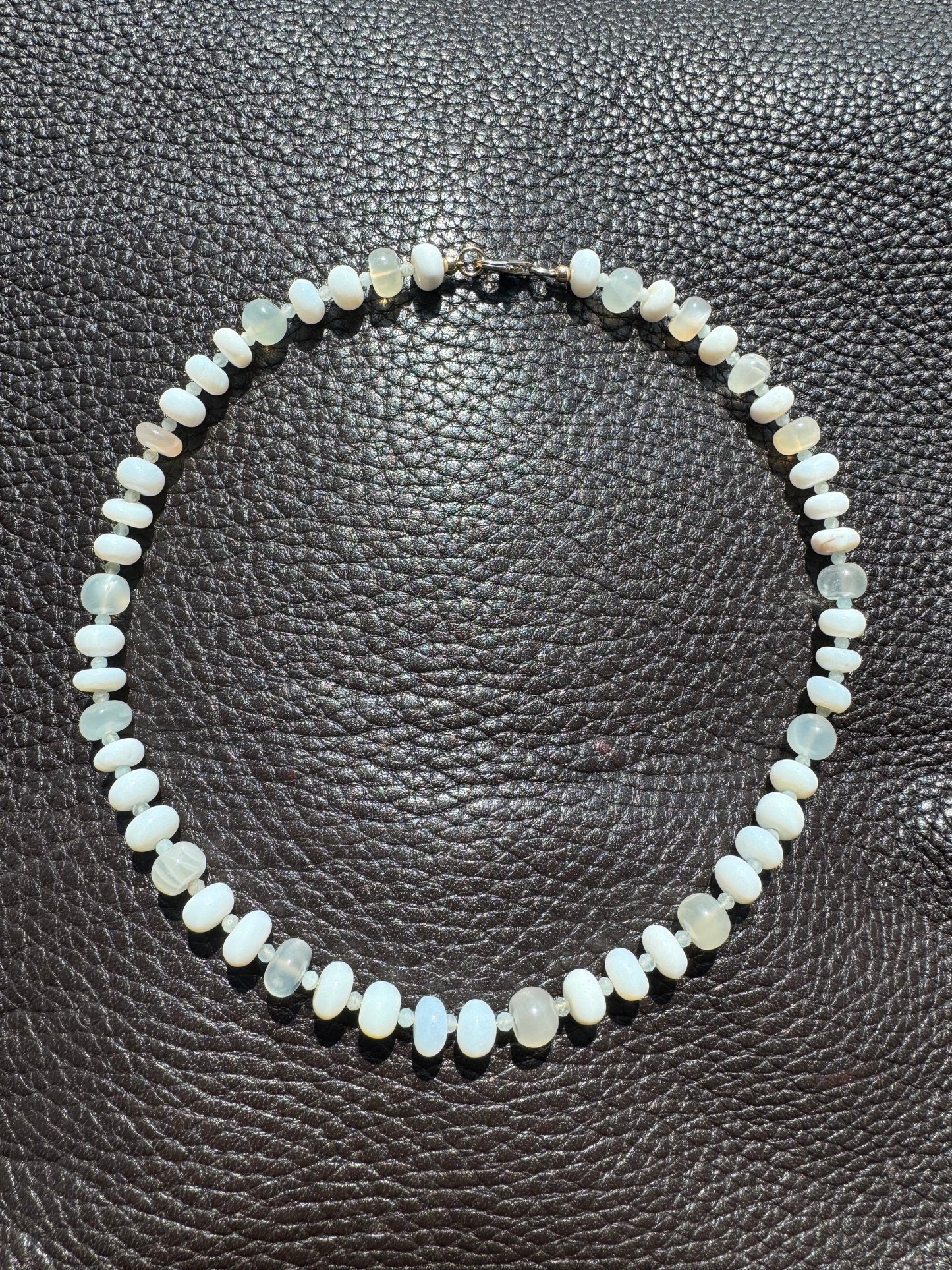 Milky White Opal Necklace