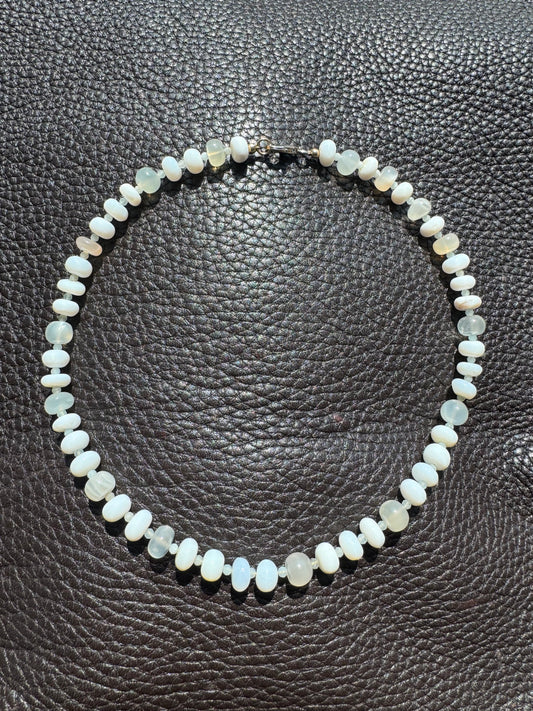 Milky White Opal Necklace