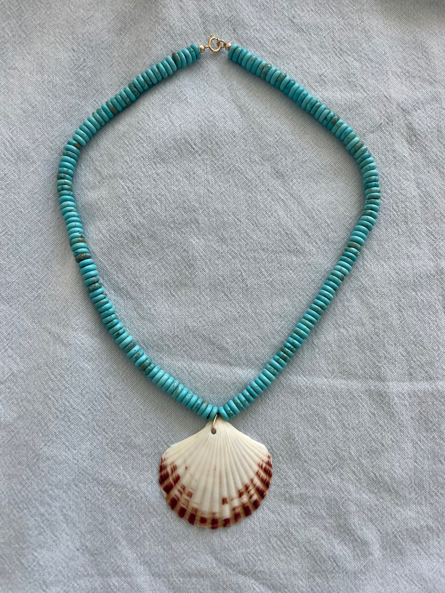 Turquoise Shell Necklace 1