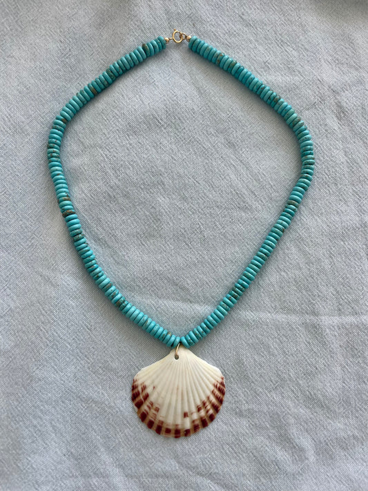 Turquoise Shell Necklace 1