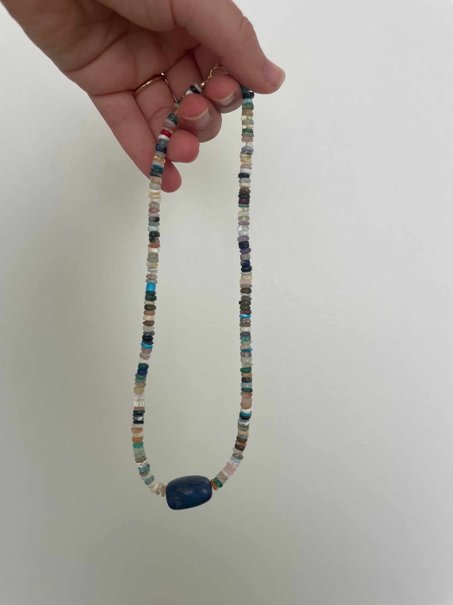 Mixed gemstones with Lapis Lazuli